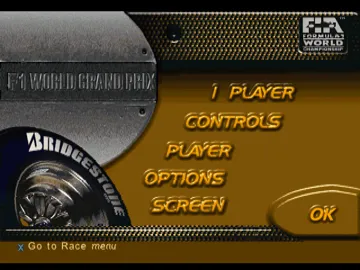 F1 World Grand Prix - 1999 Season (EU) screen shot title